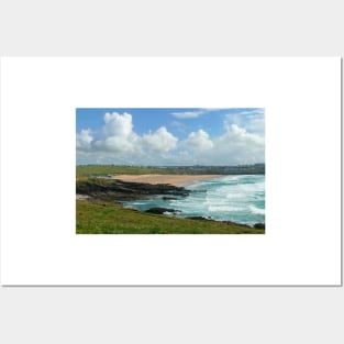 Fistral Beach, Cornwall Posters and Art